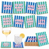 Mahjong Social Club Coaster Set | Set of 8 Funny Mahjong Coasters | Scalloped Cork Backed Drink Coasters | Mahjong Gift | Hostess Gift | Game Night Decor