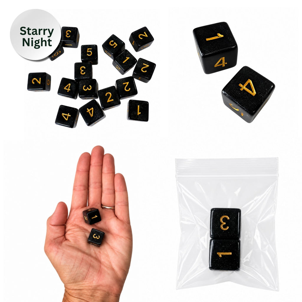 Sparkle Acrylic Mahjong Dice Set – Mahjong Accessories - Premium Mahjong Dice