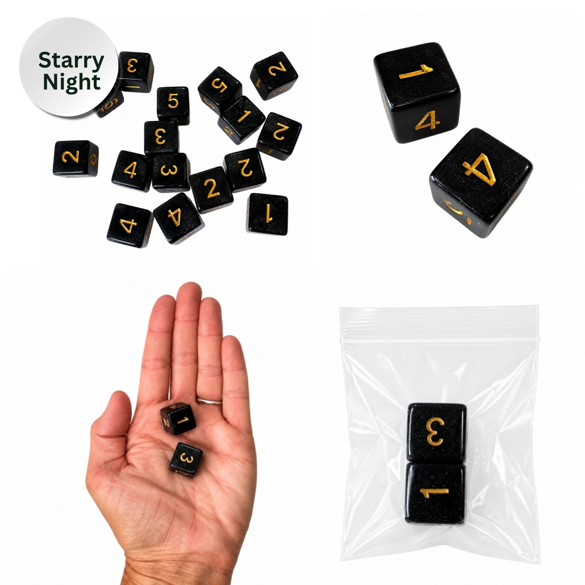 Sparkle Acrylic Mahjong Dice Set – Mahjong Accessories - Premium Mahjong Dice