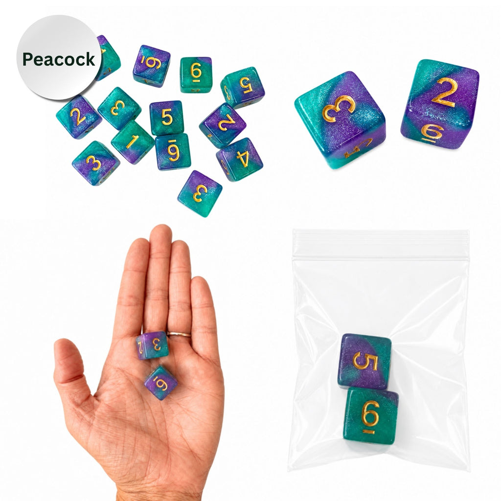 Sparkle Acrylic Mahjong Dice Set – Mahjong Accessories - Premium Mahjong Dice