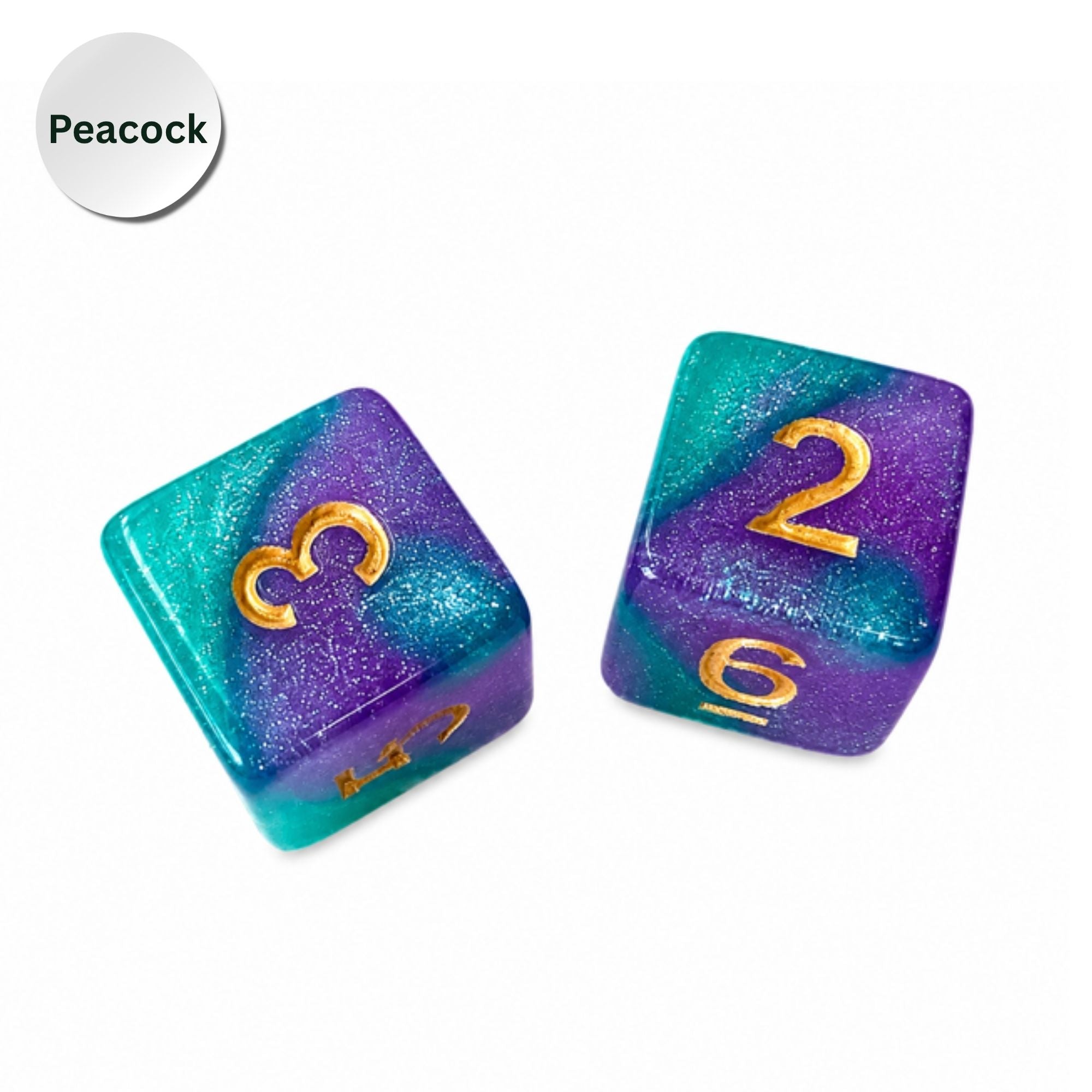 Sparkle Acrylic Mahjong Dice Set – Mahjong Accessories - Premium Mahjong Dice