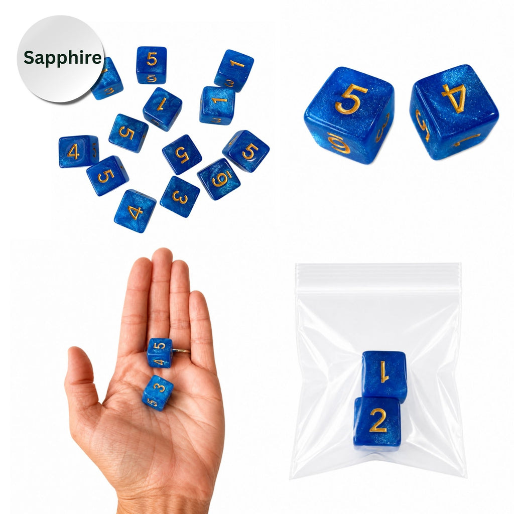 Sparkle Acrylic Mahjong Dice Set – Mahjong Accessories - Premium Mahjong Dice