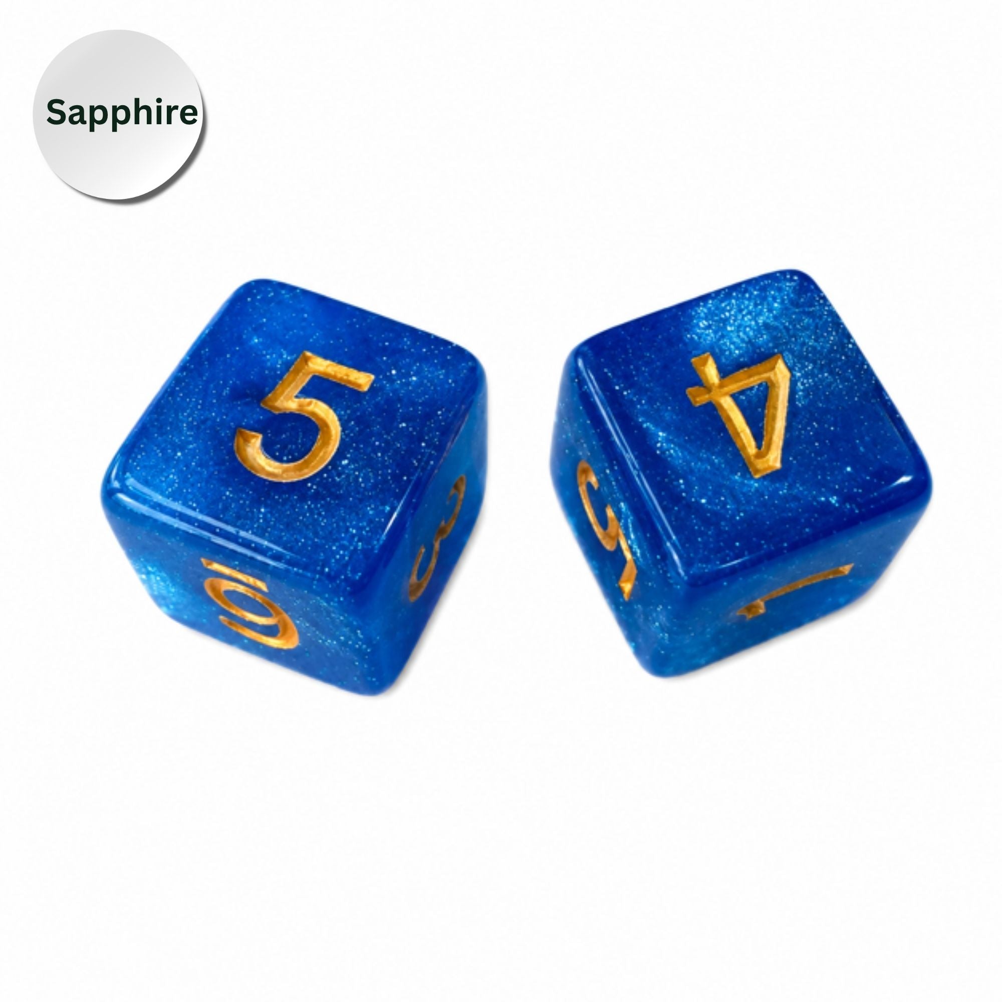 Sparkle Acrylic Mahjong Dice Set – Mahjong Accessories - Premium Mahjong Dice