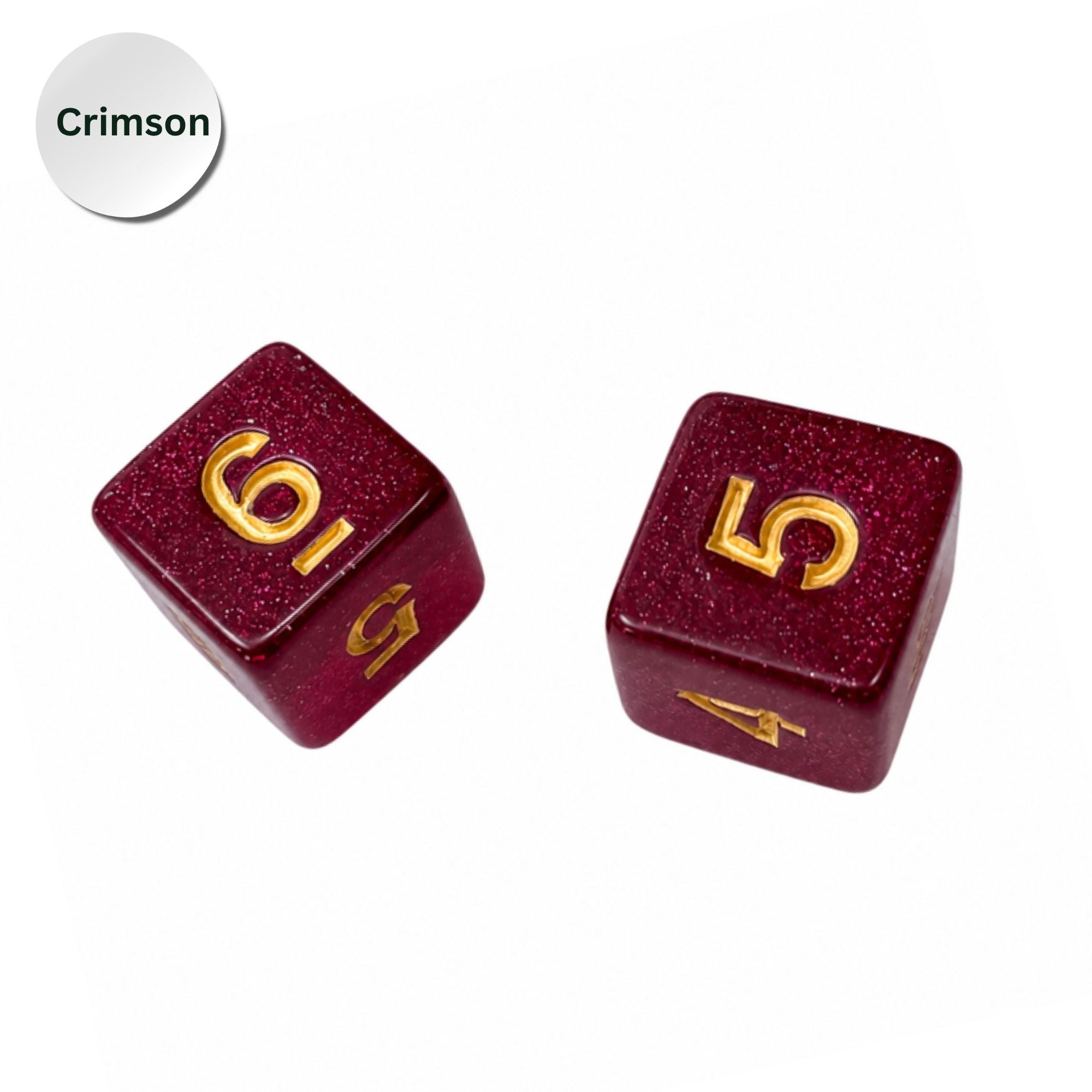 Sparkle Acrylic Mahjong Dice Set – Mahjong Accessories - Premium Mahjong Dice