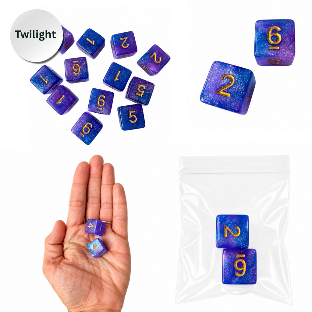 Sparkle Acrylic Mahjong Dice Set – Mahjong Accessories - Premium Mahjong Dice