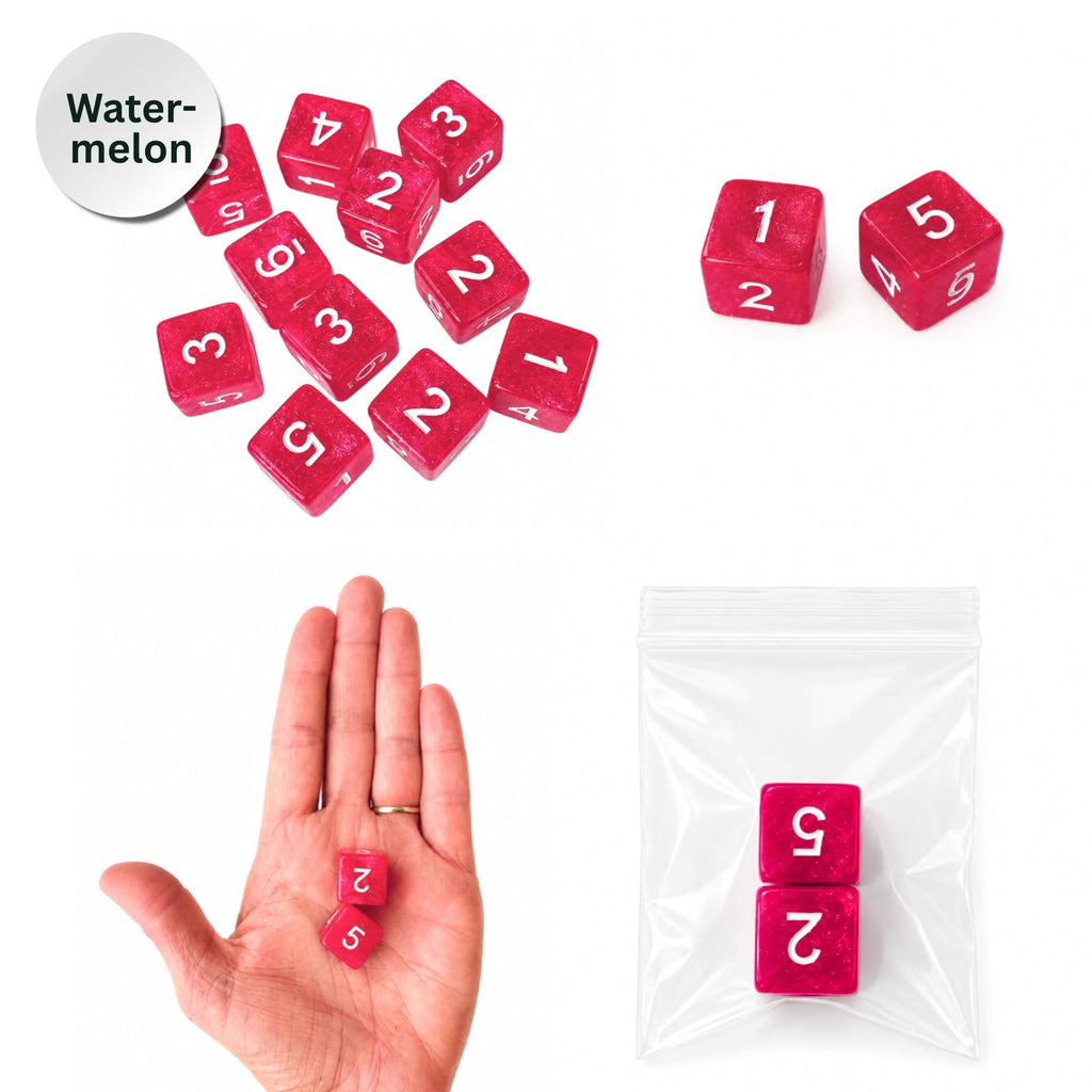 Sparkle Acrylic Mahjong Dice Set – Mahjong Accessories - Premium Mahjong Dice