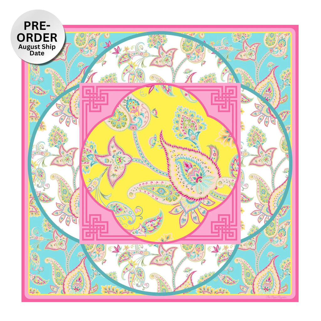 PREORDER - Paisley Jubilee Premium Mahjong Mat – 33" - Estimated Ship Aug 20th 2026