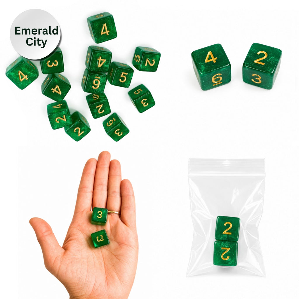 Sparkle Acrylic Mahjong Dice Set – Mahjong Accessories - Premium Mahjong Dice