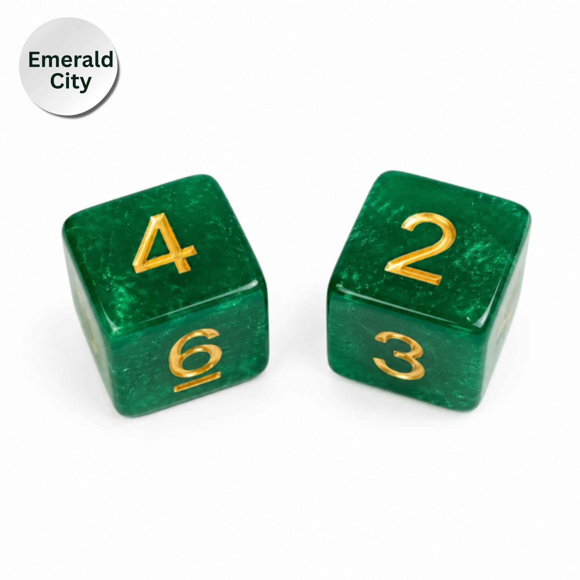 Sparkle Acrylic Mahjong Dice Set – Mahjong Accessories - Premium Mahjong Dice