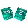 Specialty Jelly Mahjong Dice – Bright Translucent Acrylic (Set of 2)