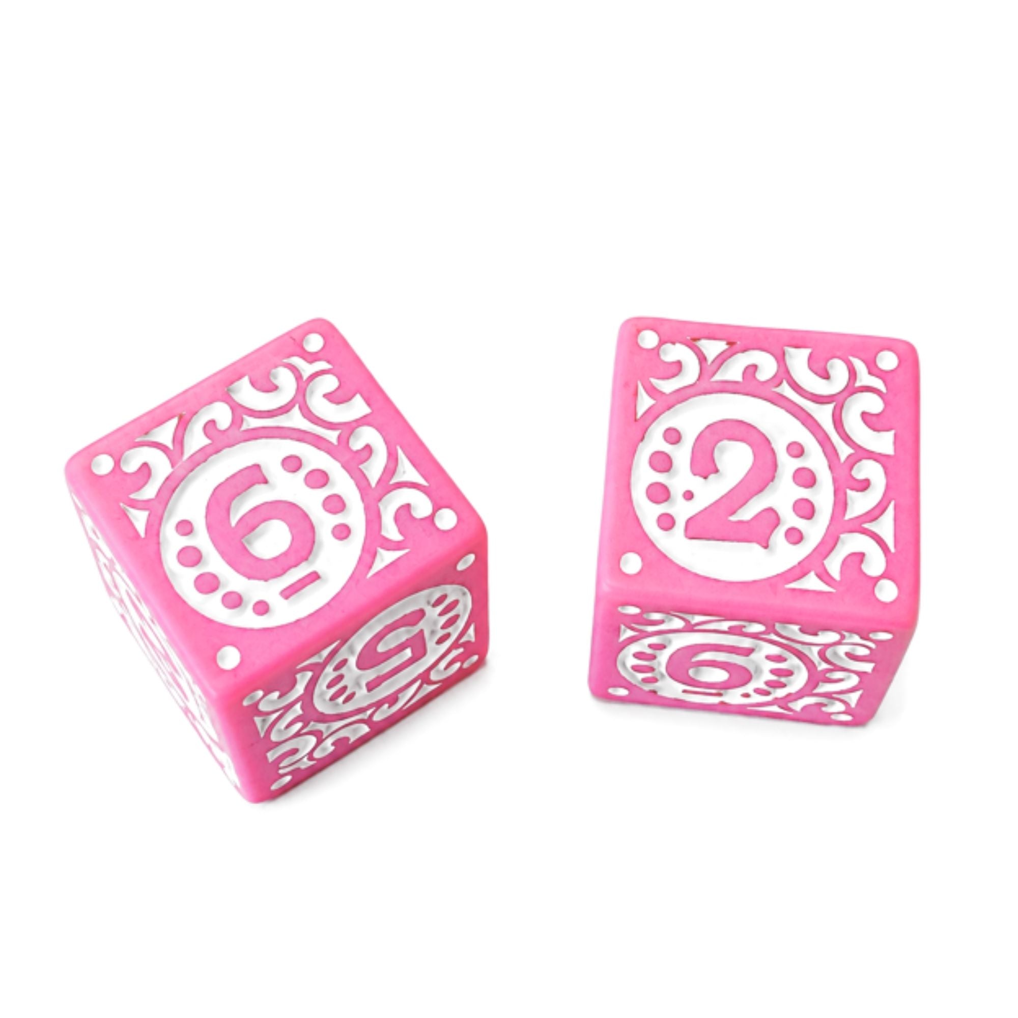 Vintage Pink Mahjong Hand Painted Specialty Dice Set – Specialty Game Accessories