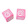 Vintage Pink Mahjong Hand Painted Specialty Dice Set – Specialty Game Accessories