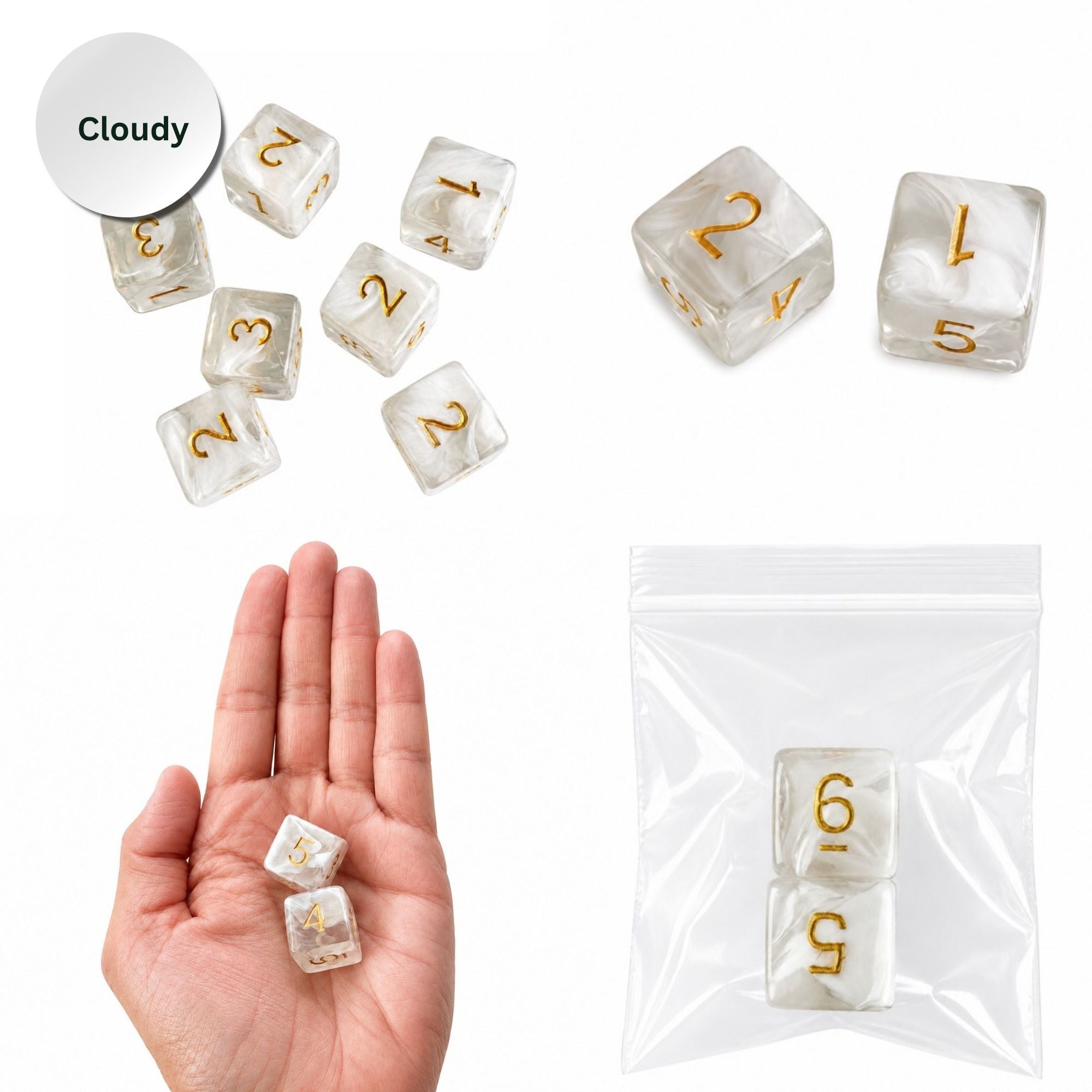Swirl Mahjong Dice Set – Specialty Game Accessories