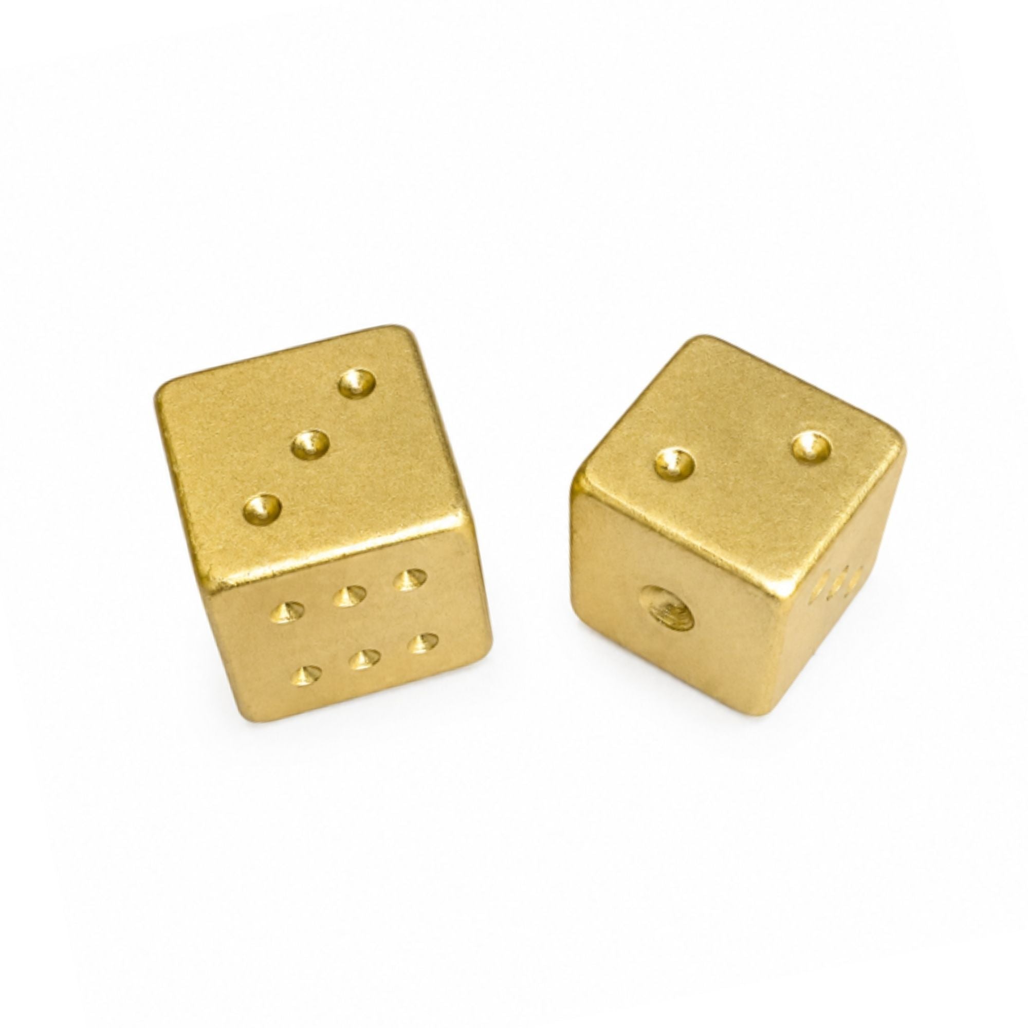 Luxe Mahjong Dice Set – Specialty Game Accessories - Gold and Silver