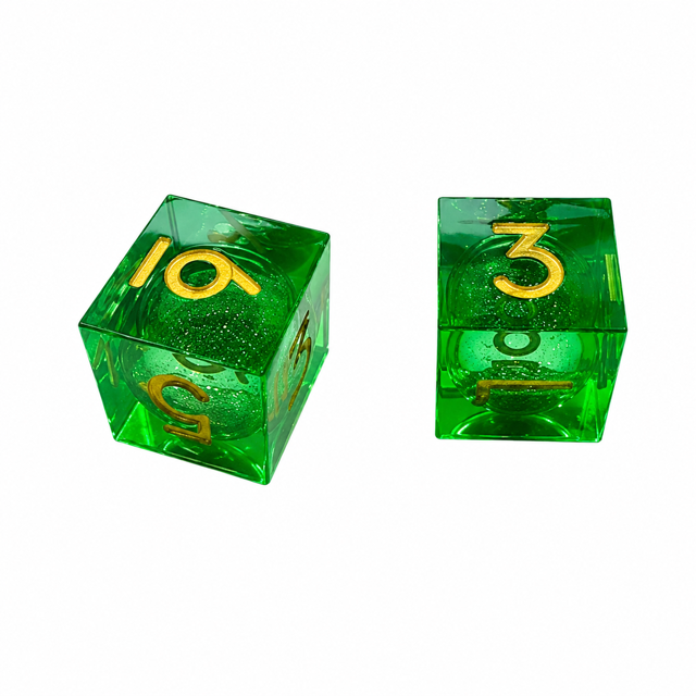 Falling Glitter Dice Collection- Mahjong Dice (Set of 2)