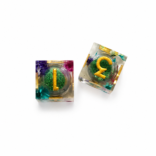 Falling Blossom Dice Collection- Mahjong Dice (Set of 2)