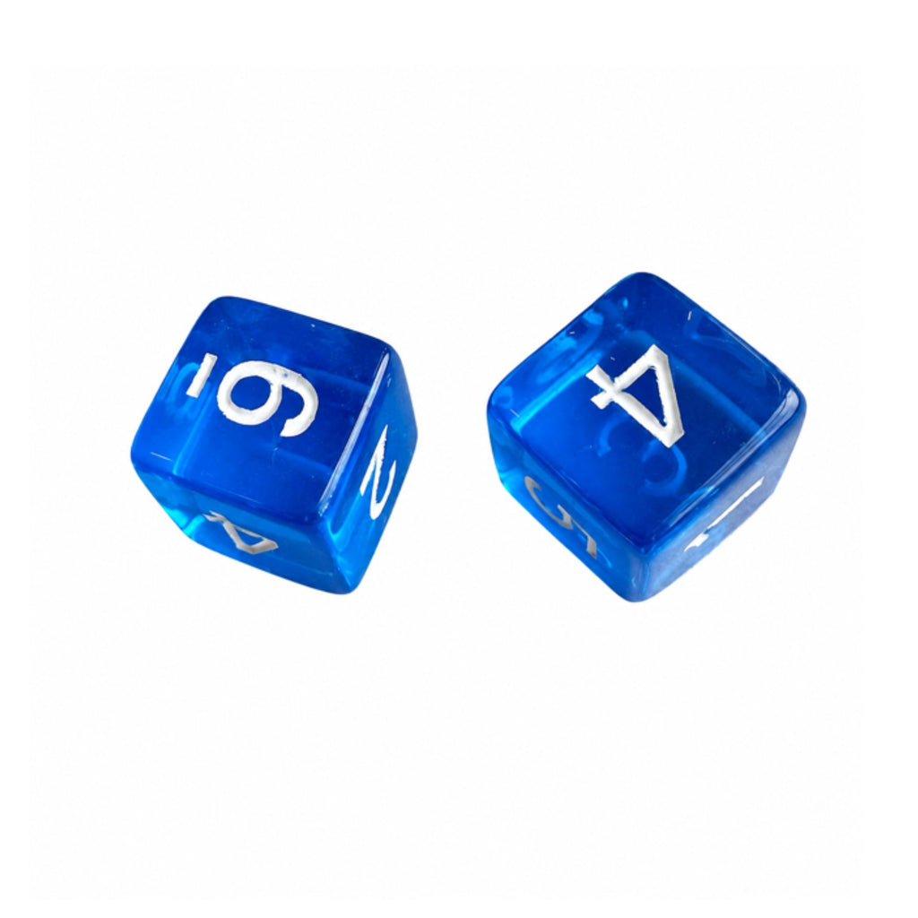 Specialty Mahjong Dice – Bright Translucent Acrylic (Set of 2)