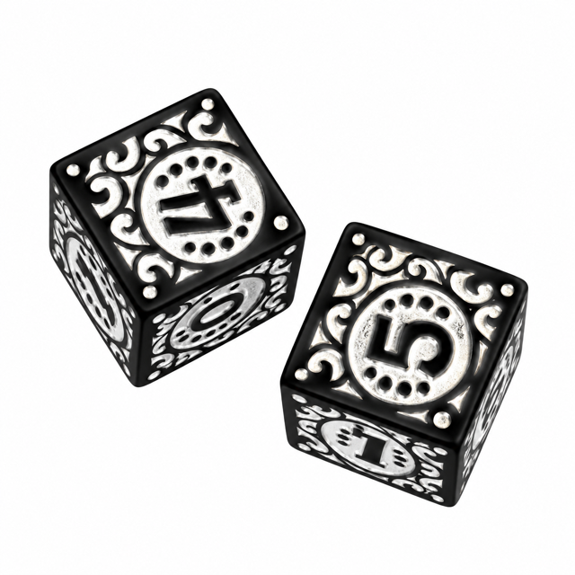 Vintage Mahjong Hand Painted Specialty Dice Set – Specialty Game Accessories
