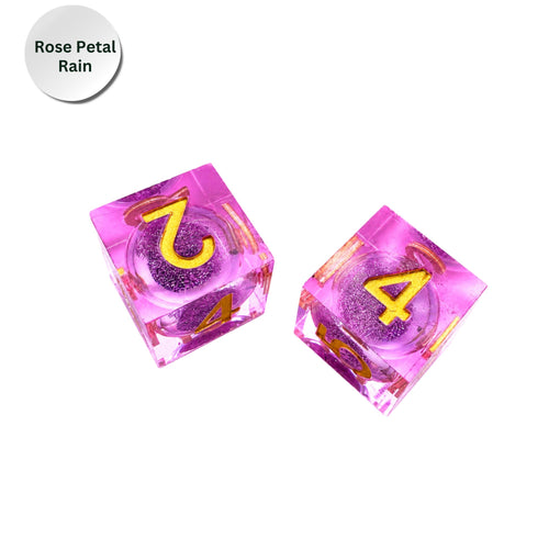 Falling Glitter Dice Collection- Mahjong Dice (Set of 2)