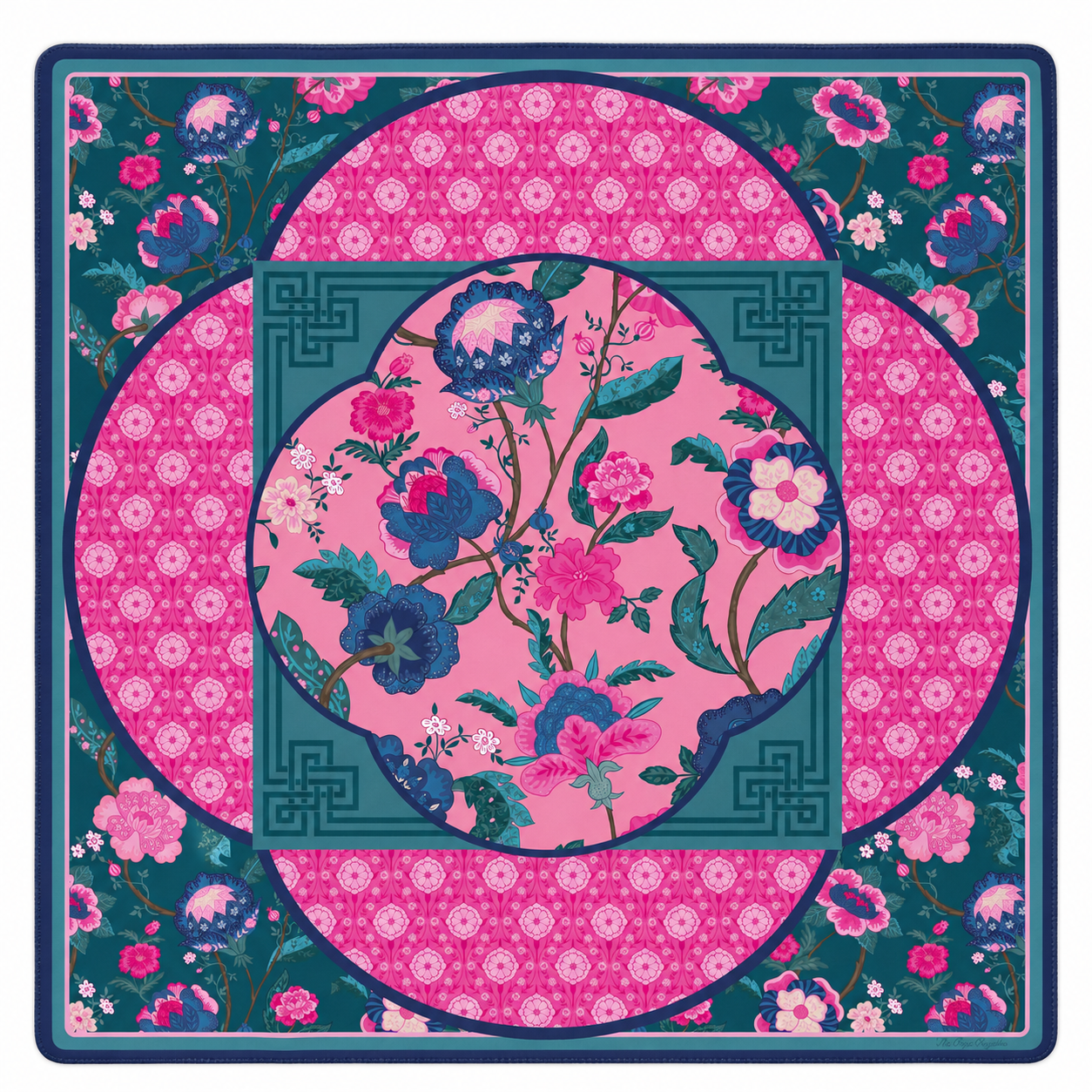 PREORDER - Peony Sociale Premium Mahjong Mat – 33" - Estimated Ship Sep 15 2026