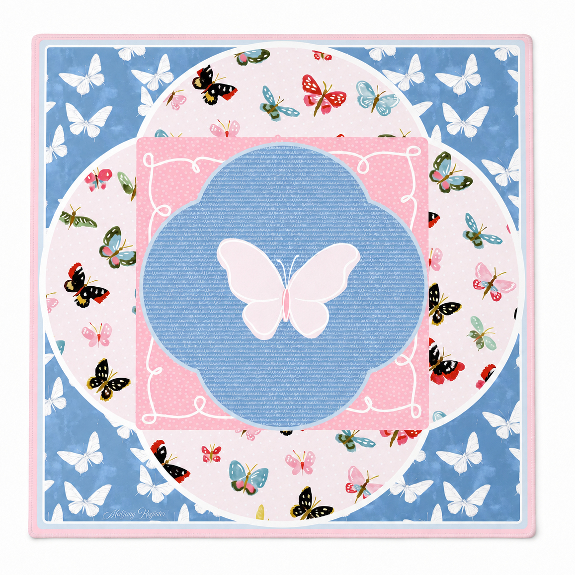 PREORDER - Butterfly Belle Premium Mahjong Mat – 33" - Estimated Ship Oct 30th