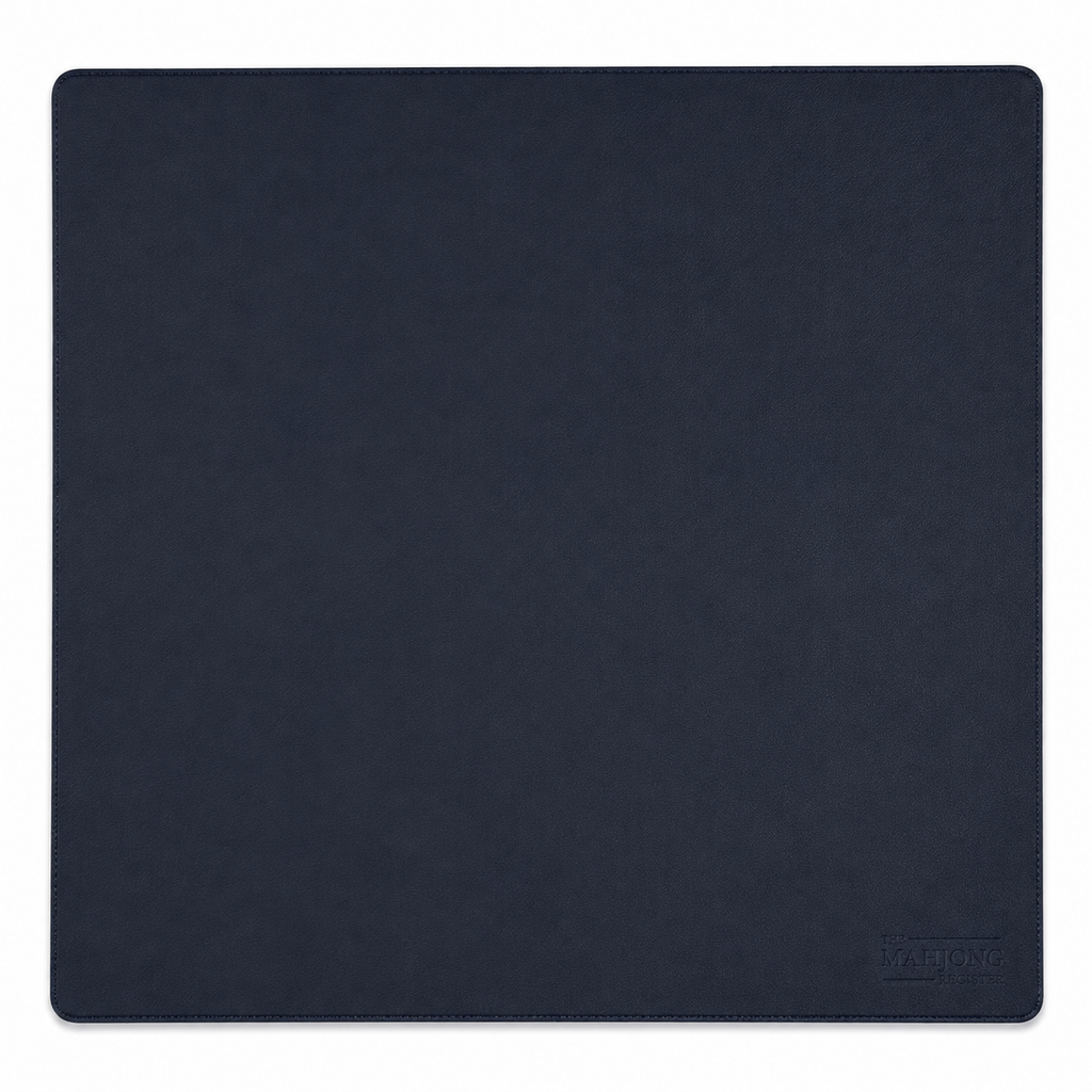 PRE-ORDER - Navy Leatherette Mahjong Mat – 33" x 33" - Estimated Ship Oct 9th