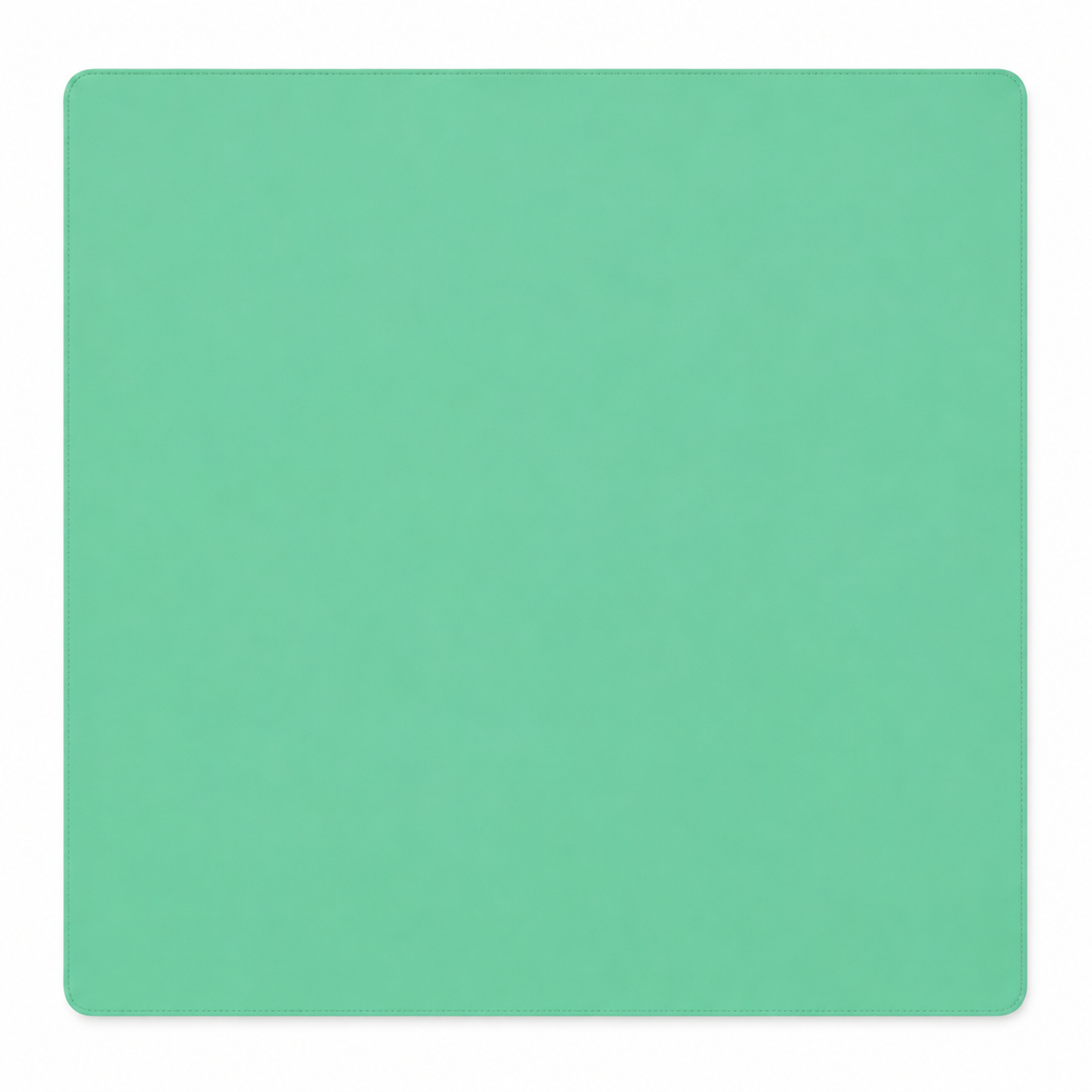 PRE-ORDER - Seafoam Green & Slate Blue Double-Sided Leatherette Mahjong Mat – 33" x 33" - Estimated Ship Oct 9th