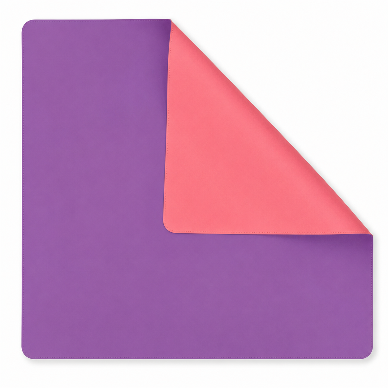 PRE-ORDER - Purple & Coral Pink Double-Sided Leatherette Mahjong Mat – 33" x 33" - Estimated Ship Oct 9th (Copy)