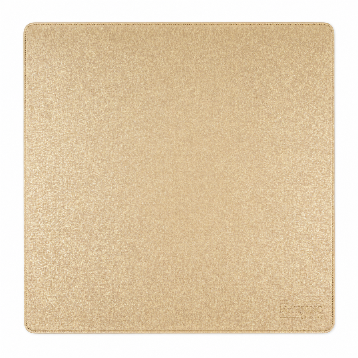 PRE-ORDER - Gold Leatherette Mahjong Mat – 33" x 33" - Estimated Ship Oct 9th