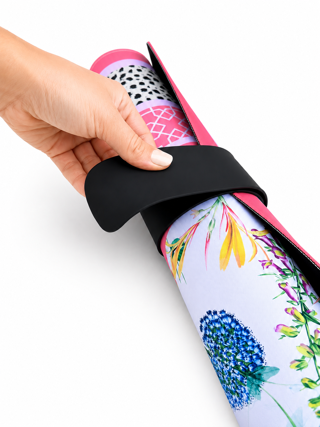 Mahjong Mat Strap | Silicone Slap Bracelet Mat Holder | Roll Up Mahjong Mat Band | Travel Storage Strap | American Mahjong Gift