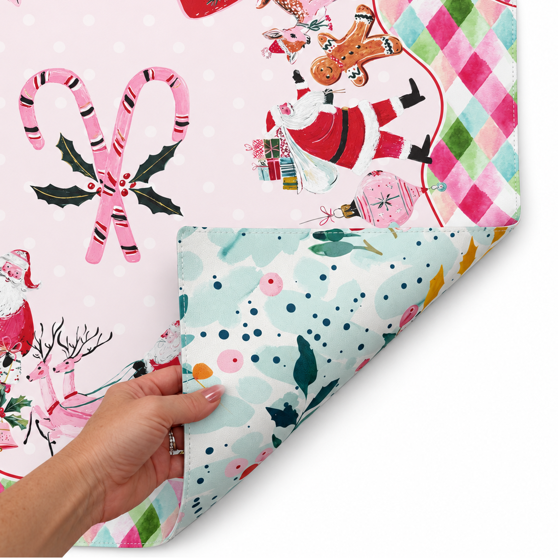 PRE-ORDER - Holly Jolly Christmas Mahjong Mat – 33" - Estimated Ship September 25th 2026