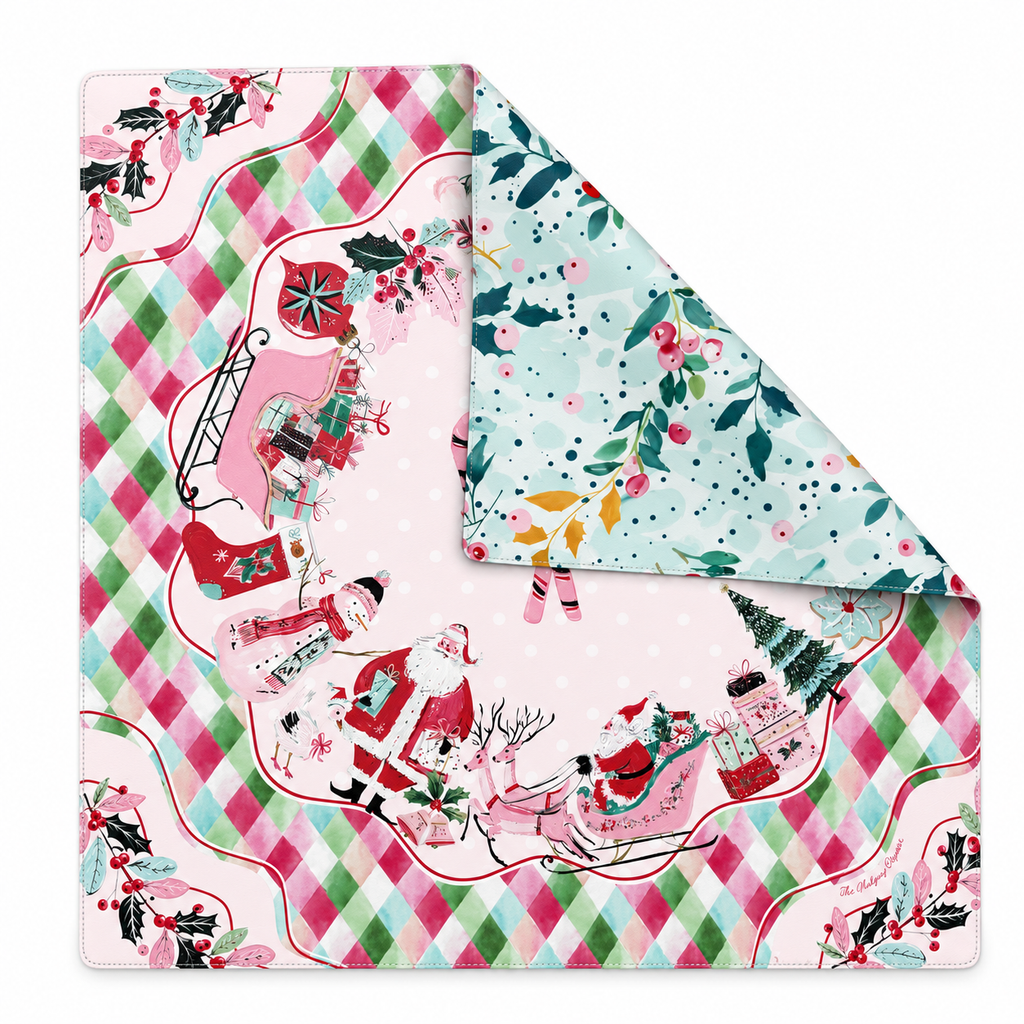 PRE-ORDER - Holly Jolly Christmas Mahjong Mat – 33" - Estimated Ship September 25th 2026