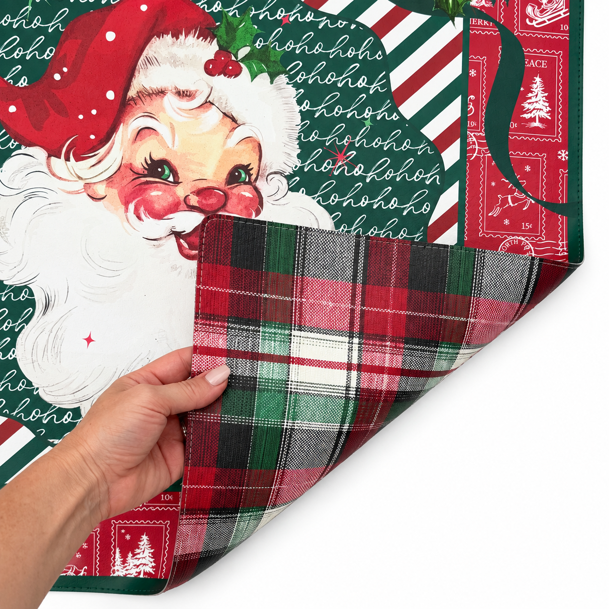 PRE-ORDER - Letters to Santa Double-Sided Leatherette Mahjong Mat 31.5" x 31.5"