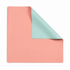 PRE-ORDER - Coral & Aqua Double-Sided Leatherette Mahjong Mat – 33" x 33" - Estimated Ship Oct 9th
