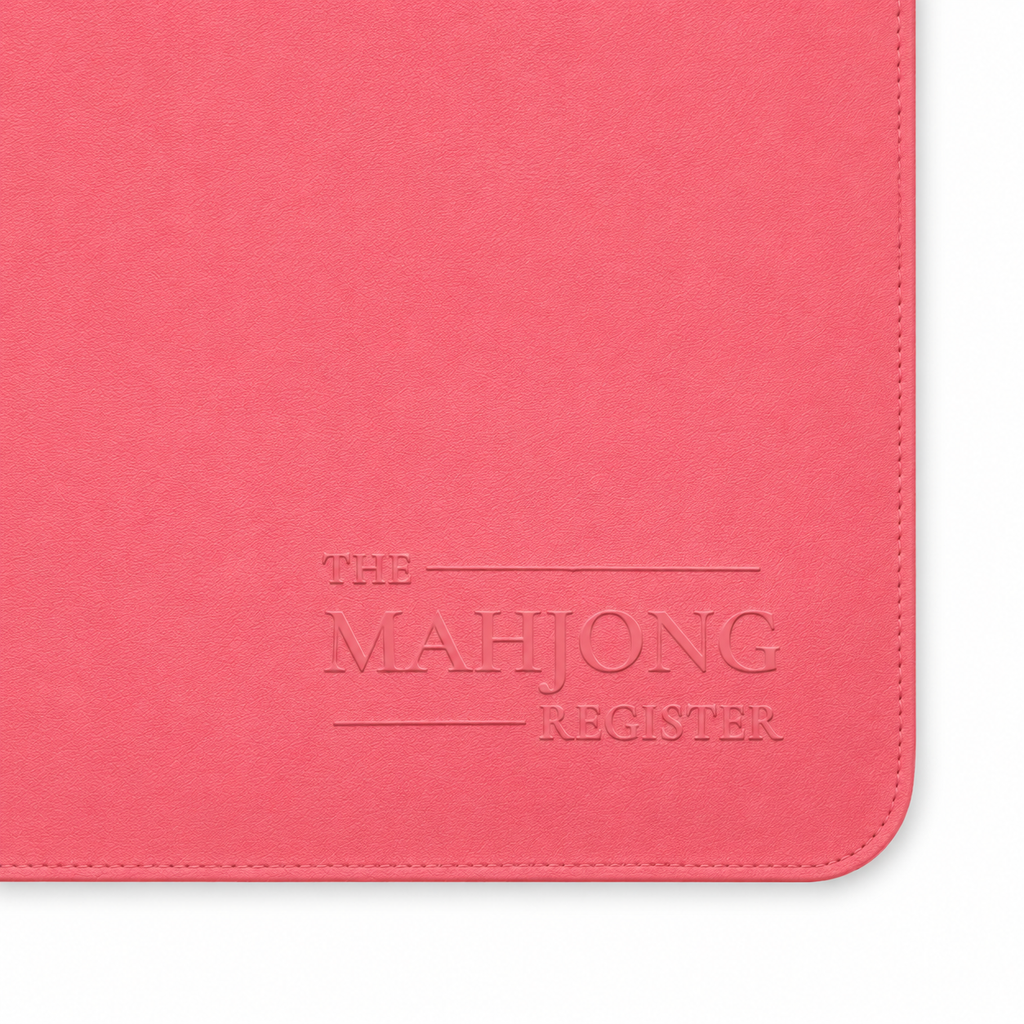 PRE-ORDER - Purple & Coral Pink Double-Sided Leatherette Mahjong Mat – 33" x 33" - Estimated Ship Oct 9th (Copy)