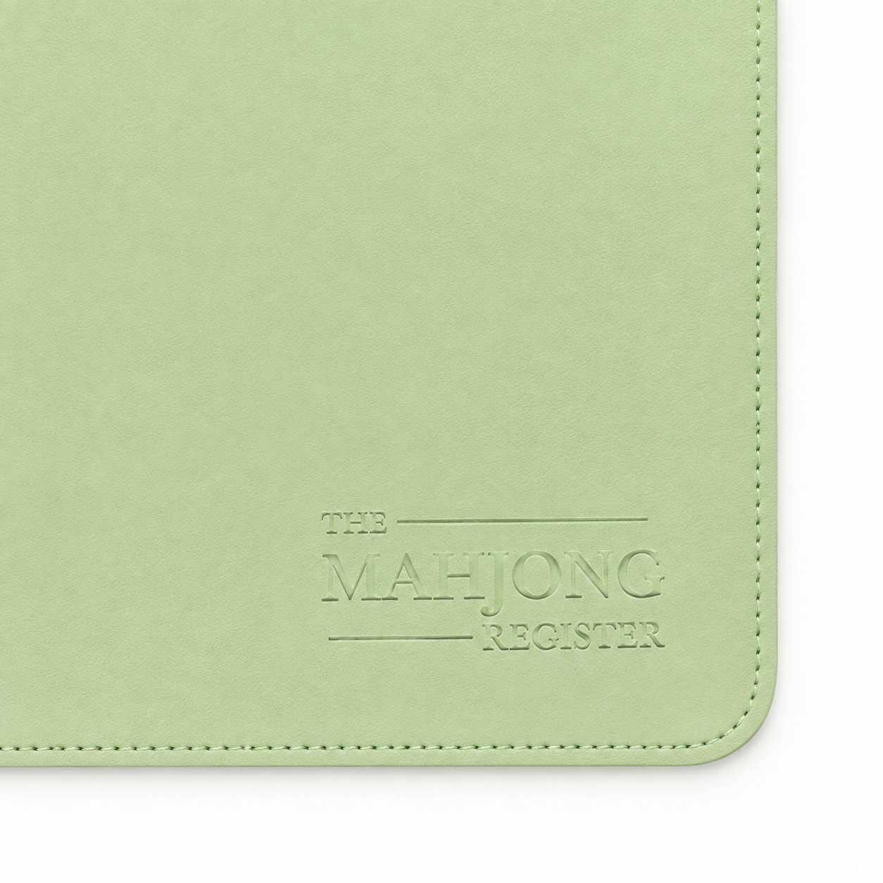 PRE-ORDER - Emerald Teal & Celedon Green Double-Sided Leatherette Mahjong Mat – 33" x 33" - Estimated Ship Oct 9th