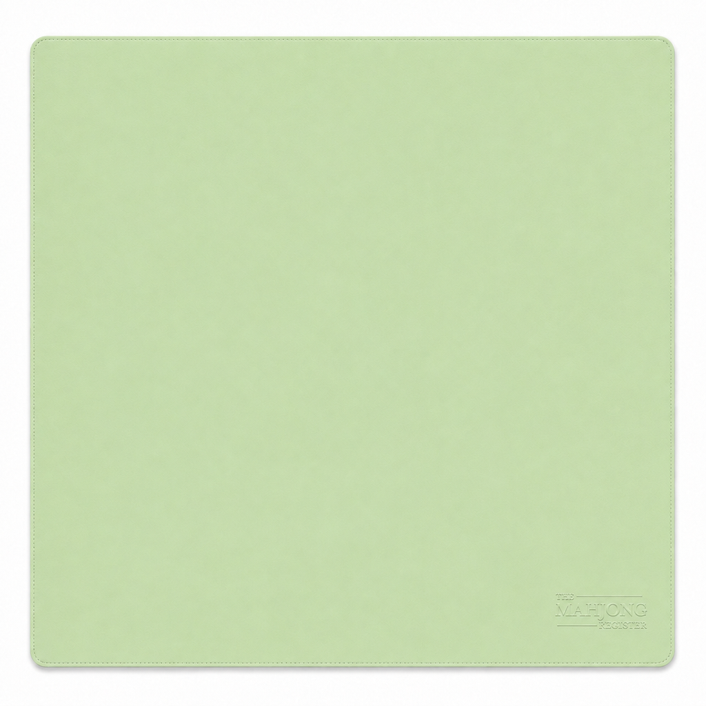 PRE-ORDER - Emerald Teal & Celedon Green Double-Sided Leatherette Mahjong Mat – 33" x 33" - Estimated Ship Oct 9th
