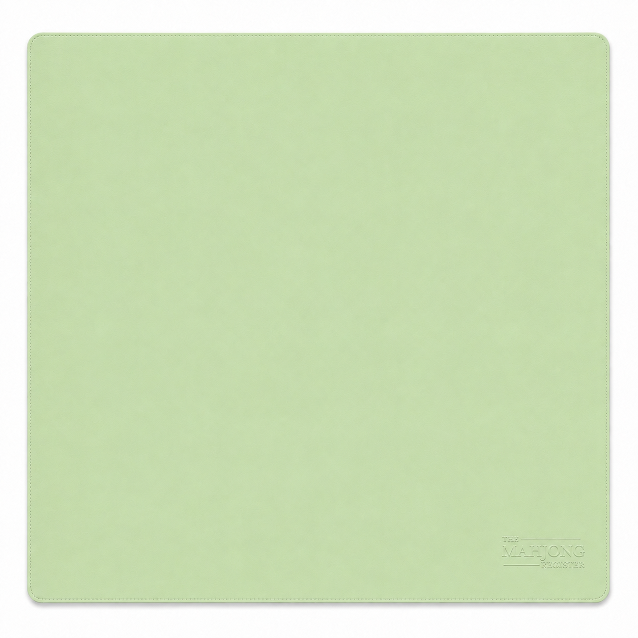 PRE-ORDER - Emerald Teal & Celedon Green Double-Sided Leatherette Mahjong Mat – 33" x 33" - Estimated Ship Oct 9th