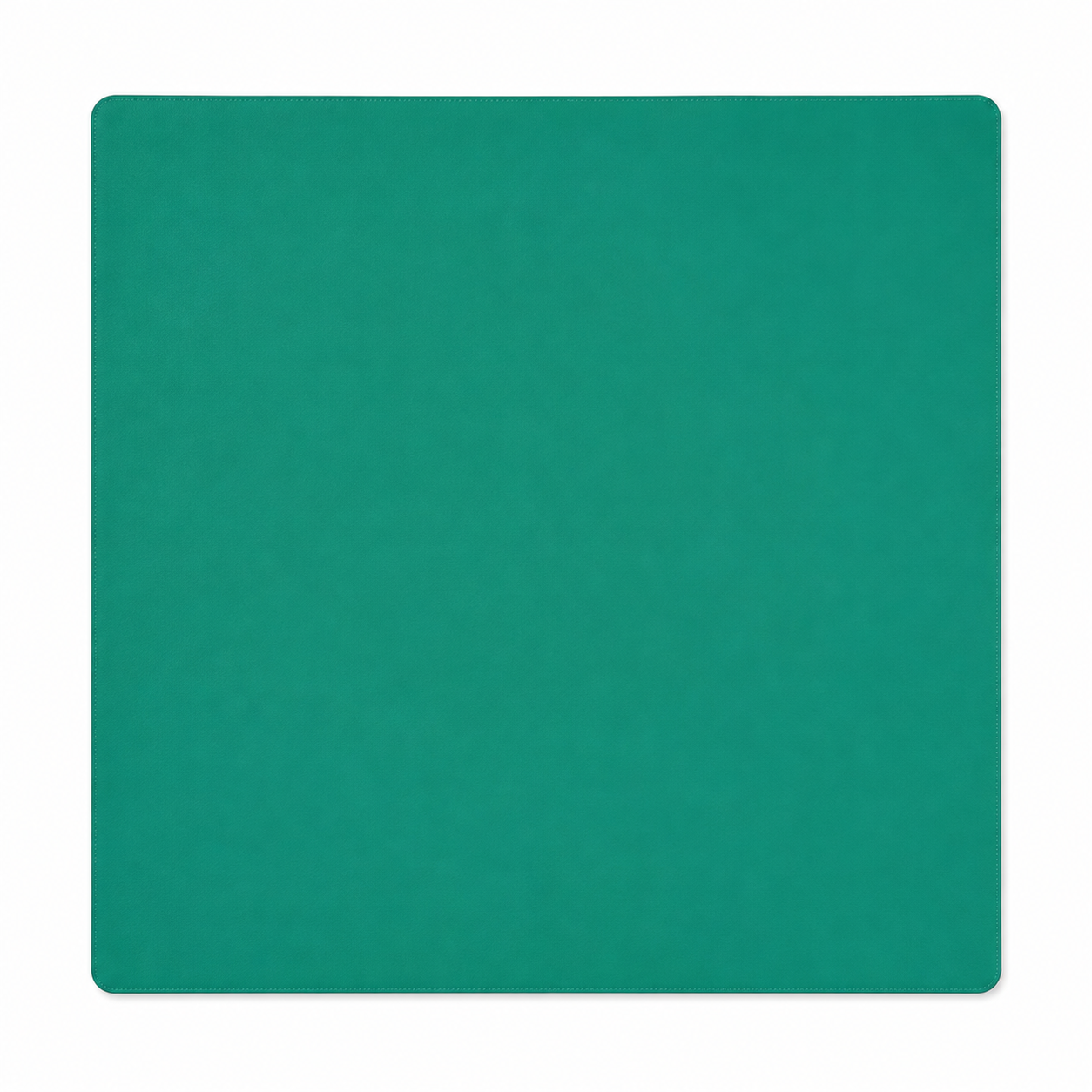 PRE-ORDER - Emerald Teal & Celedon Green Double-Sided Leatherette Mahjong Mat – 33" x 33" - Estimated Ship Oct 9th