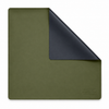 PRE-ORDER - Hunter Green & Navy Double-Sided Leatherette Mahjong Mat – 33" x 33" - Estimated Ship Oct 9th