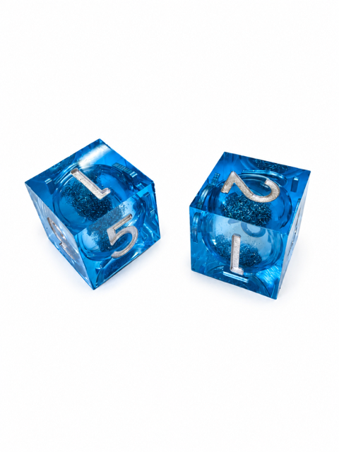 Falling Glitter Dice Collection- Mahjong Dice (Set of 2)