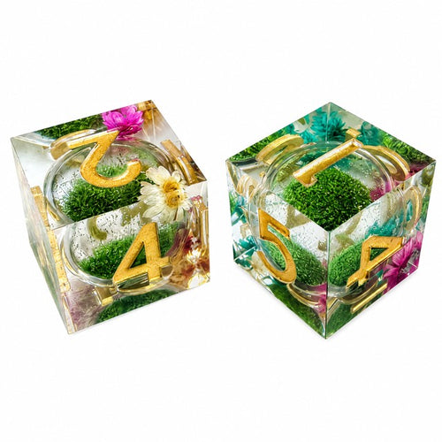 Falling Blossom Dice Collection- Mahjong Dice (Set of 2)