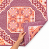 Colette’s Kaleidoscope Double-Sided Leatherette Mahjong Mat 31.5" x 31.5"