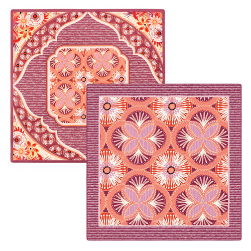 Colette’s Kaleidoscope Double-Sided Leatherette Mahjong Mat 31.5" x 31.5"
