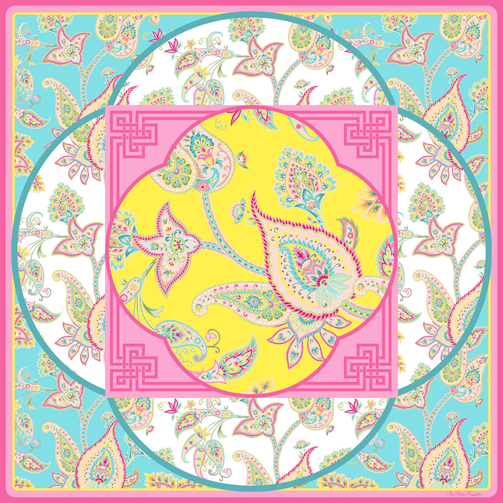 PREORDER - Paisley Jubilee Premium Mahjong Mat – 33" - Estimated Ship Aug 20th 2026