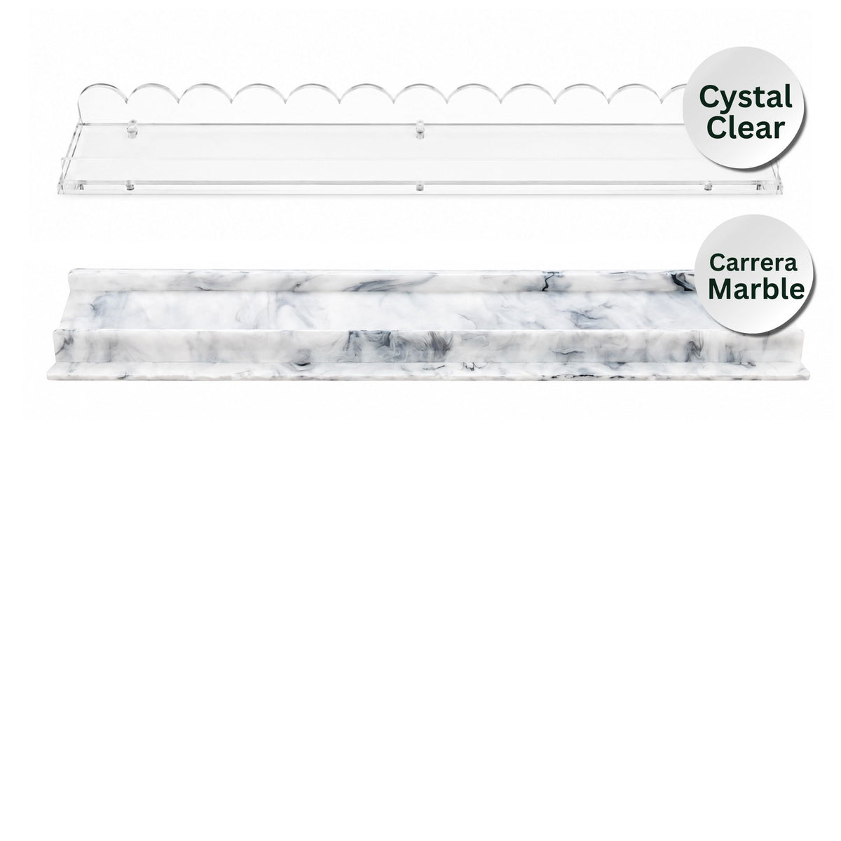 Signature Collection Acrylic Mahjong Racks – Set of 4, 20" Luxury Tile Holders