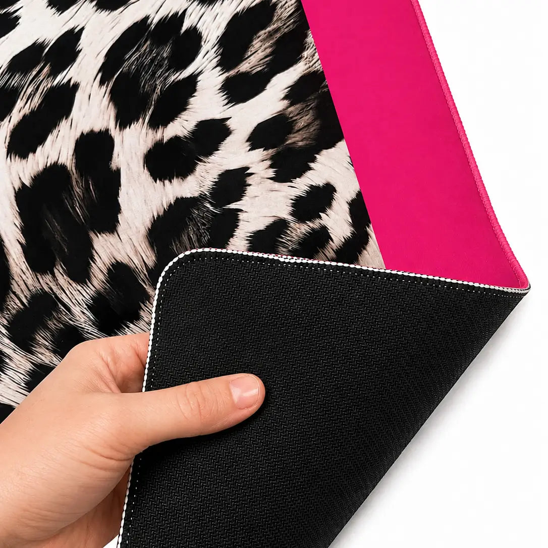 Palm Beach Pink Leopard 33" Mahjong Mat