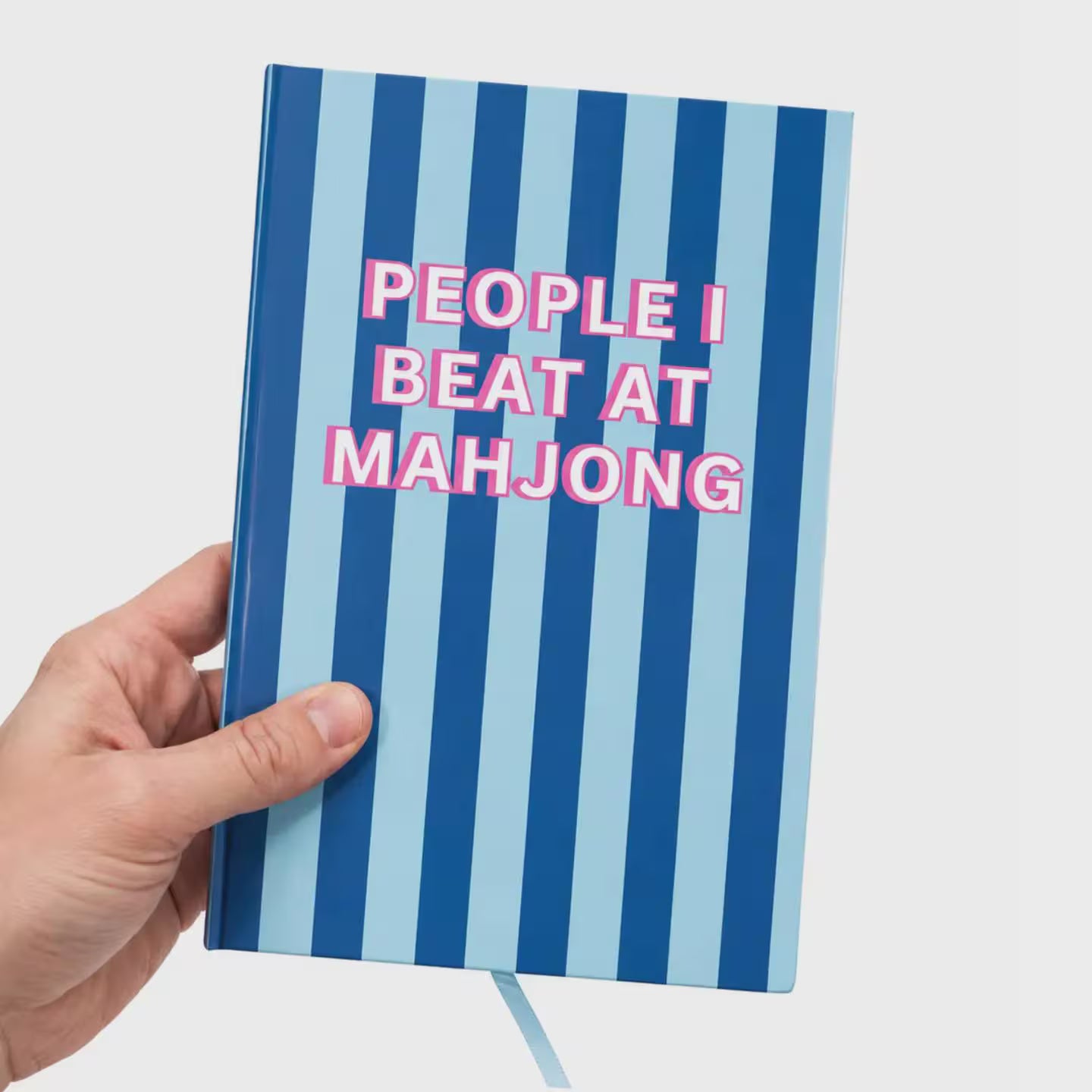 Mahjong Journal | Hardcover Blank Notebook for Mahjong Lovers | Preppy Mahj Gift