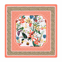 "The Peppi" Peach Spotted Cheetah in Bloom Premium Mahjong Mat – 33"