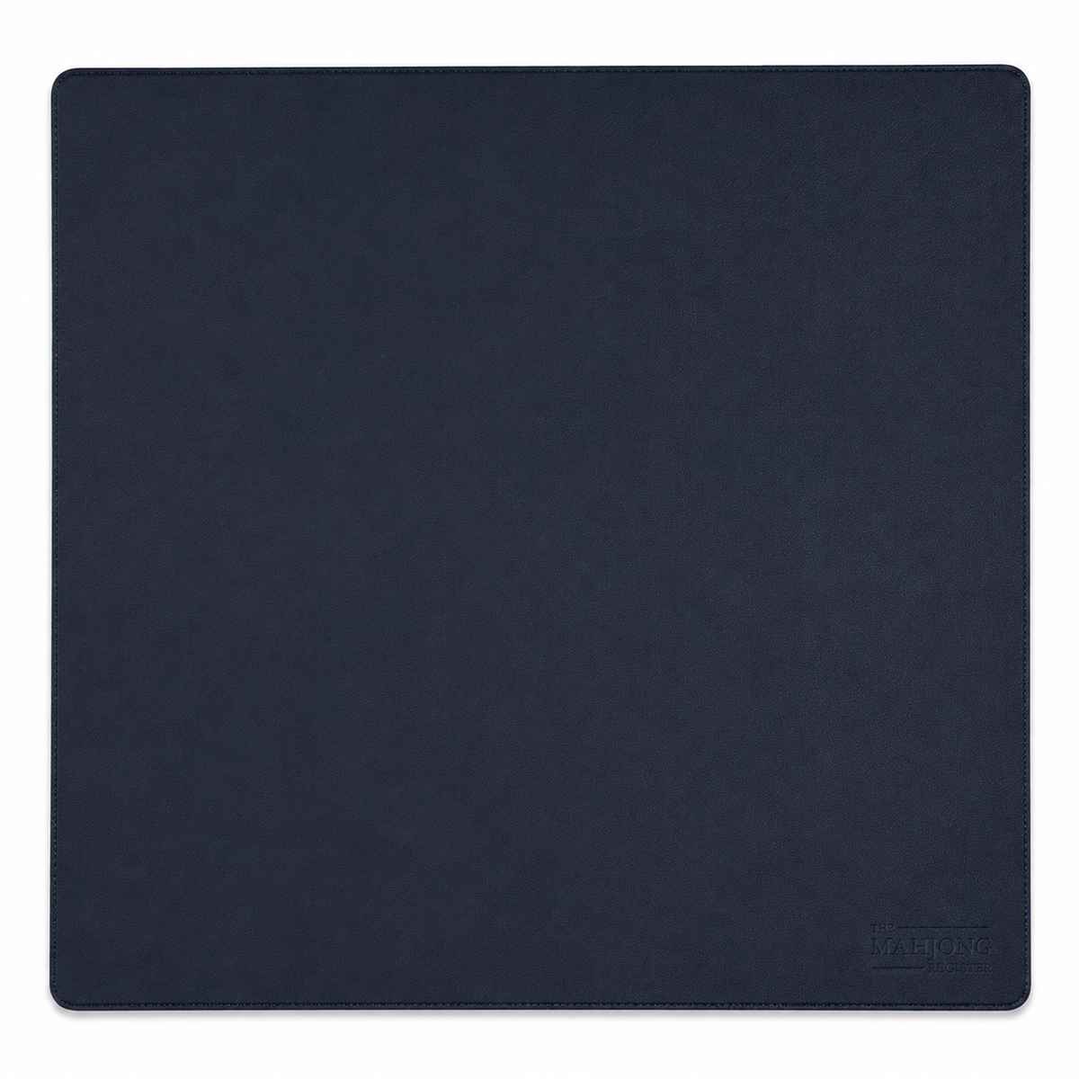 Our Navy Leatherette Mahjong Mat was designed for players who prefer a simpler, more refined aesthetic. The deep navy color and smooth leatherette surface create a polished backdrop for your game without competing with your tiles or racks.